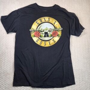 Guns N Roses T‎ Shirt Black Rock Band Graphic Tee Mens Large